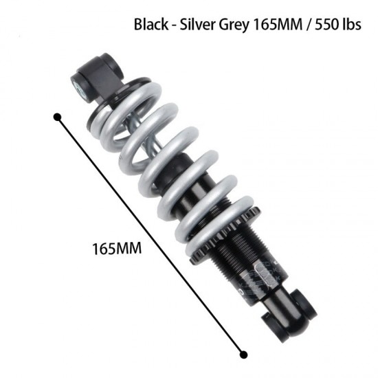 Rear shock absorber 165mm*550/650lbs for mountain bike suspension spring shock absorber for road bike bicycle accessories