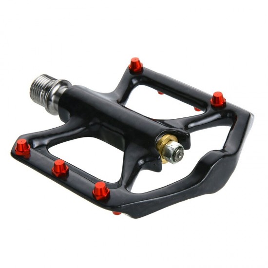 Lightweight Carbon Fiber Platform Pedals UltraLight Bike Pedals Titanium Axle Three Bearing MTB Road Bike Bicycle Pedals