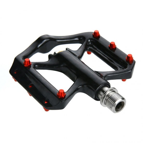Lightweight Carbon Fiber Platform Pedals UltraLight Bike Pedals Titanium Axle Three Bearing MTB Road Bike Bicycle Pedals