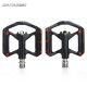 Lightweight Carbon Fiber Platform Pedals UltraLight Bike Pedals Titanium Axle Three Bearing MTB Road Bike Bicycle Pedals