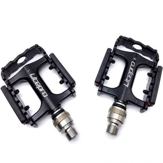LITEPRO Folding Bike Quick Release Pedal for Brompton Pedal Aluminum Alloy Bearing Pedals Bicycle Pedal