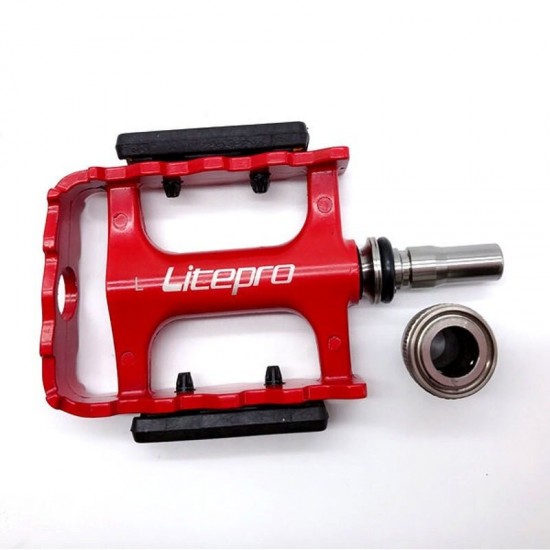 LITEPRO Folding Bike Quick Release Pedal for Brompton Pedal Aluminum Alloy Bearing Pedals Bicycle Pedal