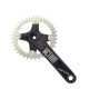 Bicycle Crank Aluminum Alloy Bicycle Chain Ring MTB Mountain Road Bike Speed Crank Arm Crankset Cycling Repair Part 170mm