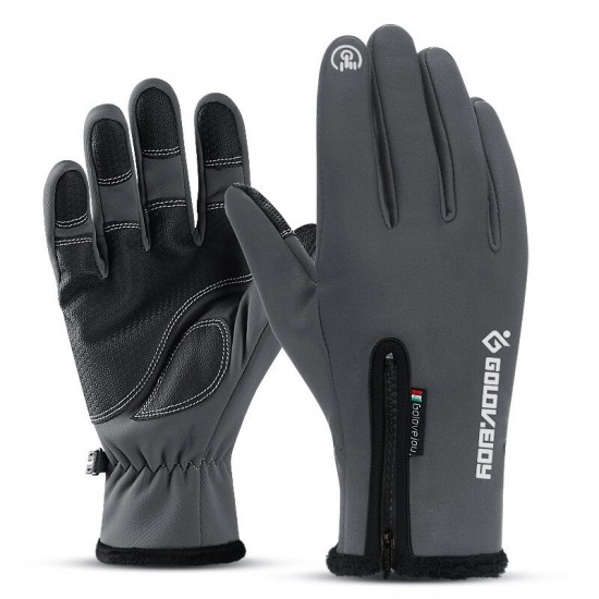 Motorcycle Gloves Moto Gloves Winter Thermal Fleece Lined Winter Water Resistant Touch Screen Non-slip Motorbike Riding Gloves