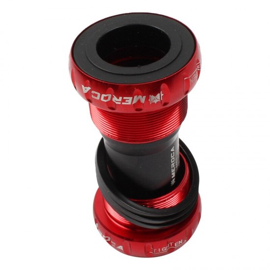 Mountain Bike Colorful Bottom Bracket Axle Integrated Hollow BB Bicycle Threaded Screw-in Center Axle BSA
