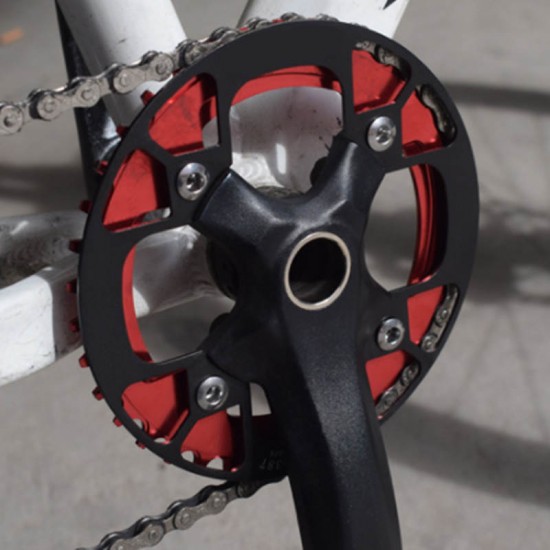 Mountain Bike Crank Protector 104BCD 32T/36T/40T Chainring Protection Cover Bicycle Crankset Guard Chainwheel Accessories