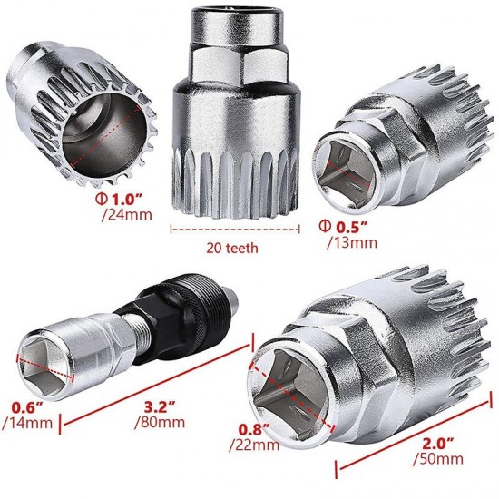 Mountain Bike Flywheel Removal and Installation Tools Road Mountain Bike Tower Wheel Rotary Flying Sleeve Stuck Wrench