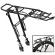 Mountain Bike Black Aluminum Bicycle Racks Alloy Rear Bicycle Pannier Rack Carrier Bag Luggage Cycle 24-29 Inch