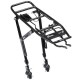 Mountain Bike Black Aluminum Bicycle Racks Alloy Rear Bicycle Pannier Rack Carrier Bag Luggage Cycle 24-29 Inch