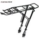 Mountain Bike Black Aluminum Bicycle Racks Alloy Rear Bicycle Pannier Rack Carrier Bag Luggage Cycle 24-29 Inch