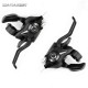 MTB Bicycle Shifters 7/8 Speed Mountain Bike Shifter Set Cycling Levers Shift Brake Levers 21 24 Speeds Black Bicycle Derailleur