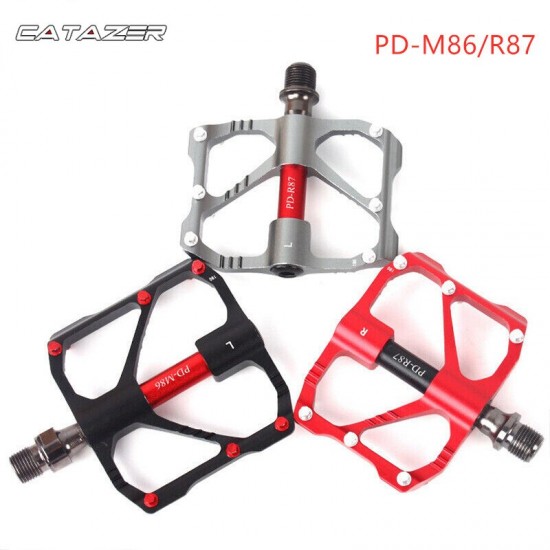 MTB Mountain Road Bicycle Bike Pedal Slip-resistant Ultra-light Aluminum Alloy 3 Ball Bearing Cycling Pedals Bicycle Pedal