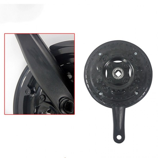 7/8 Speed Bike Crank Set 24/34/42T-48T 170mm Bicycle Crank Set Hollow Tooth Plate Bicycle Crankset Sprocket Bike Parts