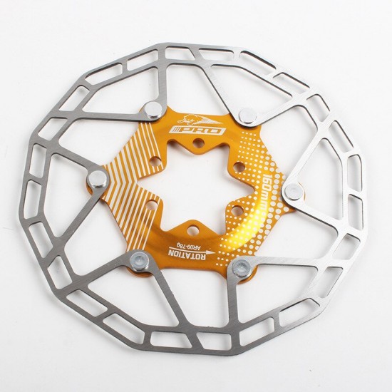 Mtb Disc Brake Rotor 160mm Road Bike Mountain Bike Floating Zipper Floating Disc Brake Rotor Pad Ultra Light with Screws