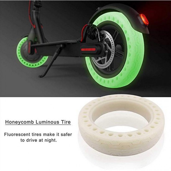 Night Fluorescent Tires Luminous Honeycomb for Xiaomi Mijia M365 Pro Electric Scooter Skateboard Tyres Xiaomi M36