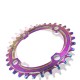32T 34T 36T 38T 104BCD Aluminum Alloy Round Chainring Chainwheel Road Bicycle ChainRing Rainbow Color for MTB Mountain Bike