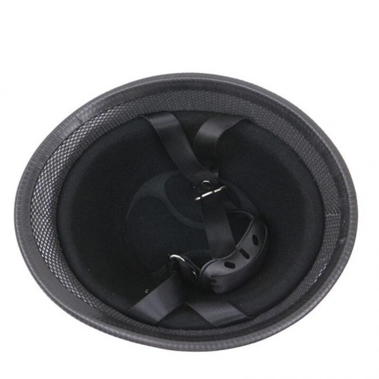 Classic Locomotive Retro Helmet German Helmet Motorcycle Helmet Outdoor Riding Bicycle Half Helmet with Glasses 5 Sizes Black