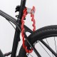 Foldable Bike Lock with 2 Keys Strong Security Anti-theft Bicycle Lock Alloy Mount Bracket Mountain Road Bike Lock