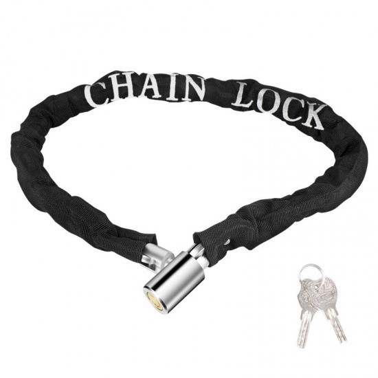 Outdoor Bicycle Lock Safe Metal Anti-Theft Bike Motorcycle Chain Lock Security Reinforced Bike Chain Locks Bicycle Accessories