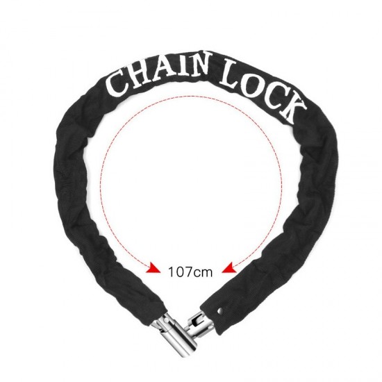 Outdoor Bicycle Lock Safe Metal Anti-Theft Bike Motorcycle Chain Lock Security Reinforced Bike Chain Locks Bicycle Accessories