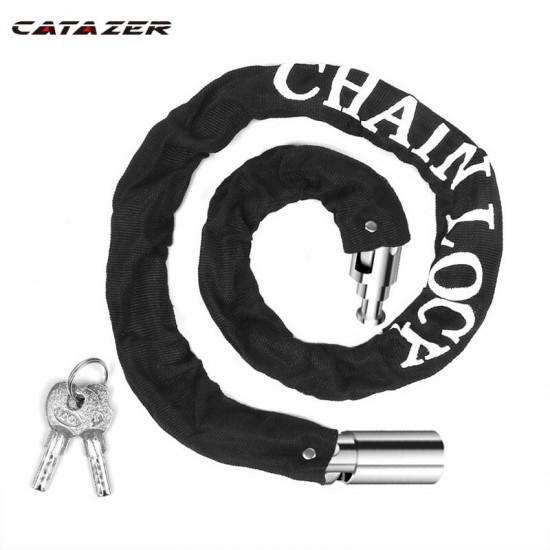 Outdoor Bicycle Lock Safe Metal Anti-Theft Bike Motorcycle Chain Lock Security Reinforced Bike Chain Locks Bicycle Accessories
