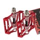 Flat Bike Pedals 3 Sealed Bearings Mountain Bike Pedals Wide Platforms Aluminum Alloy DU Pedal Bicycle Pedal