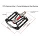 Flat Bike Pedals 3 Sealed Bearings Mountain Bike Pedals Wide Platforms Aluminum Alloy DU Pedal Bicycle Pedal