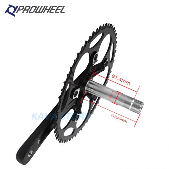 Road Crankset 170/172.5MM 130 BCD Narrow Wide Chainring 50/52/54/56/58/60T With bottom Bracket BB Aluminum alloy Cranks