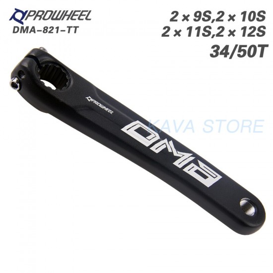 Road Bike Crankset 9/10/11/12S Double Chainring Crank 34-50T GXP chainring BB Bottom bracket 170mm/172.5mm/175mm Crank