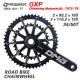 Road Bike Crankset 9/10/11/12S Double Chainring Crank 34-50T GXP chainring BB Bottom bracket 170mm/172.5mm/175mm Crank