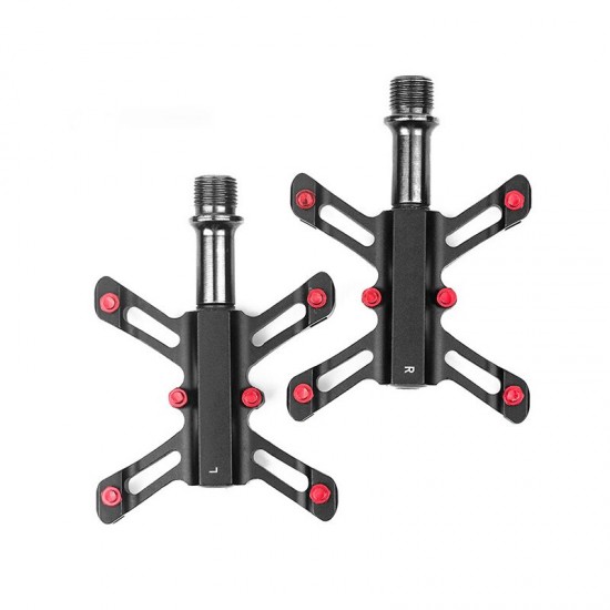 Quick Release Bicycle Pedal 9/16 MTB Mountain Bike Flat Pedal MTB 3 Bearings Road Exercise Bike Pedal Ultra-light Pedal