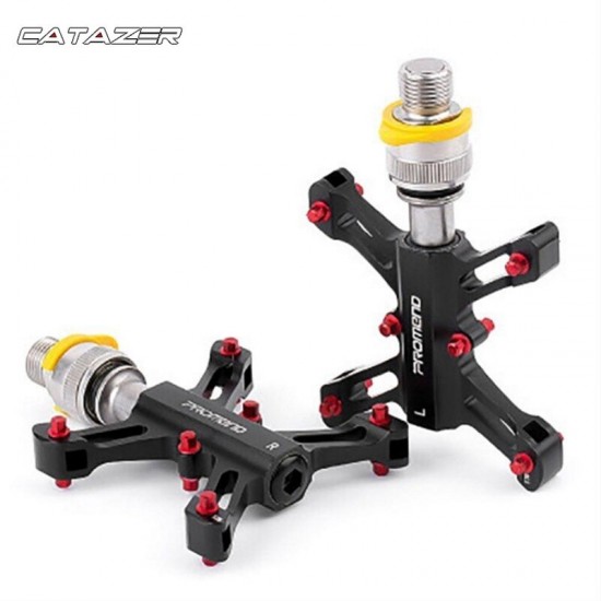 Quick Release Bicycle Pedal 9/16 MTB Mountain Bike Flat Pedal MTB 3 Bearings Road Exercise Bike Pedal Ultra-light Pedal