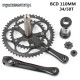 RACEWORK ROAD Crankset 170MM 110 BCD Chainring Crown 34T 50T Aluminum alloy Steel with bottom Bracket