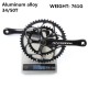 RACEWORK ROAD Crankset 170MM 110 BCD Chainring Crown 34T 50T Aluminum alloy Steel with bottom Bracket