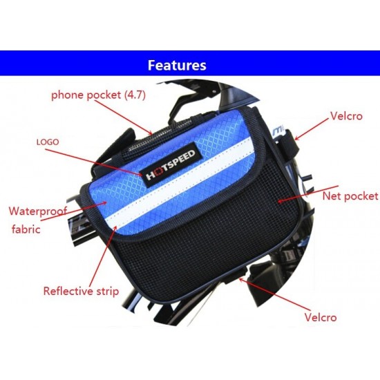 Riding Cycling Bag Water Resistant Cycling Bike Top Tube Bag Bicycle Front Frame Pannier Pouch Carrier 2018