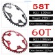 Round Narrow Wide Chainring Road bike bicycle 130BCD 50T 52T 54T56T 58T 60T crankset Tooth plate Parts 130 BCD