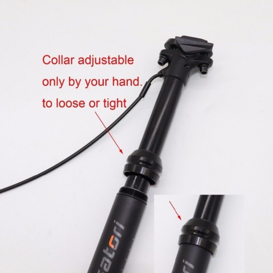 Satori Height Adjustable Seatpost Dropper 150mm Travel 30.9/31.6mm*460mm Internal Cable Wire Remote Control Bicycle Air Seat