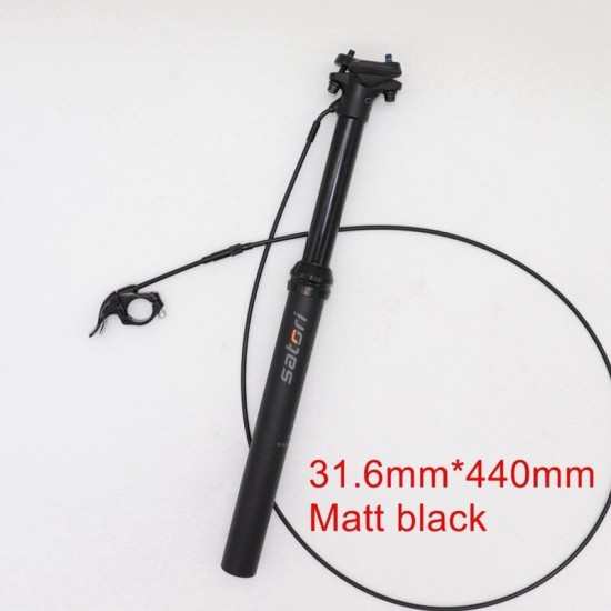 Satori Height Adjustable Seatpost Dropper 150mm Travel 30.9/31.6mm*460mm Internal Cable Wire Remote Control Bicycle Air Seat