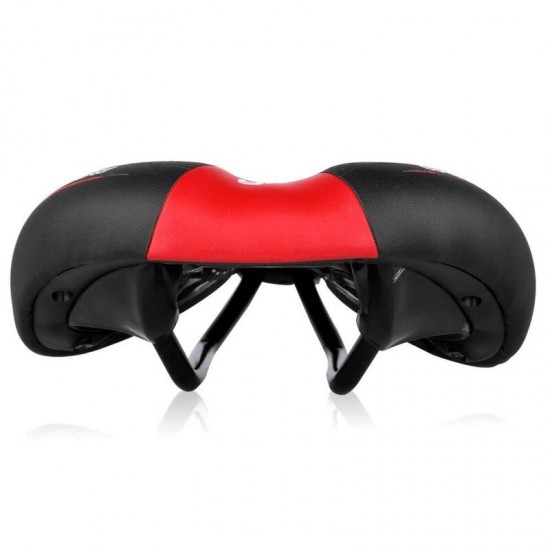 Shock Absorbing Hollow Bicycle Saddle MTB Road Bike Cycling Skid-proof Saddle Seat Silica Gel Cushion Seat Leather Front Seat