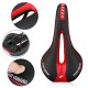 Shock Absorbing Hollow Bicycle Saddle MTB Road Bike Cycling Skid-proof Saddle Seat Silica Gel Cushion Seat Leather Front Seat