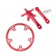 Single Speed Crankset 45T-58T Chainring 170mm Crankarm 130 BCD Crank Set for Road MTB Bicycle Folding Bike Fixed Gear Crankset