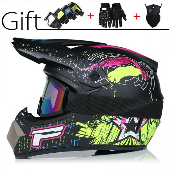 Sturen 3 Stuks Gift Motorhelm Kinderen Off-Road Helm Bike Downhill Am Dh Cross Helm Capacete Motocross Casco