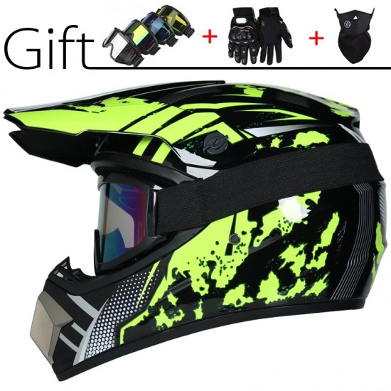 Sturen 3 Stuks Gift Motorhelm Kinderen Off-Road Helm Bike Downhill Am Dh Cross Helm Capacete Motocross Casco