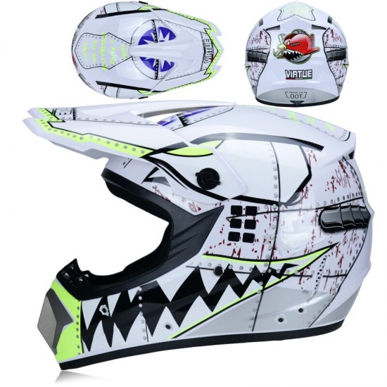 Sturen 3 Stuks Gift Motorhelm Kinderen Off-Road Helm Bike Downhill Am Dh Cross Helm Capacete Motocross Casco