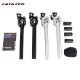 Suntour NCX 27.2 31.6 27.2mm/31.6mm*350mm Sliver Black Seatposts Bicycle Damping Suspension Seatpost Mountain Bike Seat Post