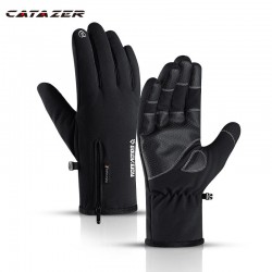 Touch Screen Fiets Handschoenen Winter Warm Fiets Handschoen Volledige Vinger Winddicht Waterdicht Fietsen Handschoenen Voor Mannen En Vrouwen