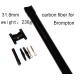 Ultralight 230g Carbon Fibre Bicycle Accessories Bicycle SeatPost for Brompton Folding Bike Seatpost 31.8*580mm Matte Glossy UD