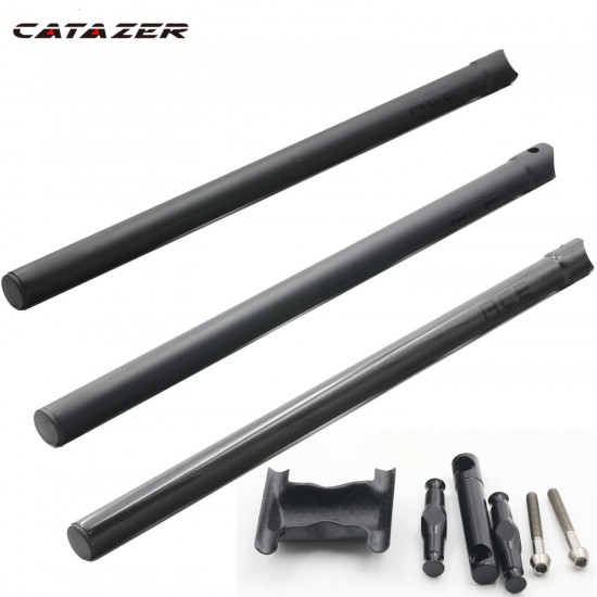 Ultralight 230g Carbon Fibre Bicycle Accessories Bicycle SeatPost for Brompton Folding Bike Seatpost 31.8*580mm Matte Glossy UD