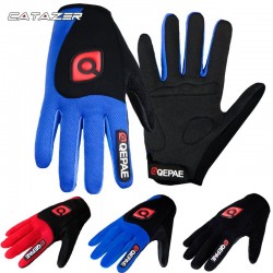 Unisex Shockproof Fietsen Handschoenen Volledige Vinger Handschoenen Anti Slip Fiets Handschoenen Met Gel Ademend Sport Mtb Racefiets Handschoenen