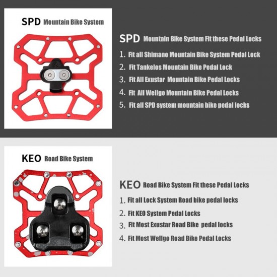 Universal Clipless to Platform Adapters Cleats Pedal for SPD Shimano Speedplay Bike Cycle Bicycle Pedal Platform Adapter